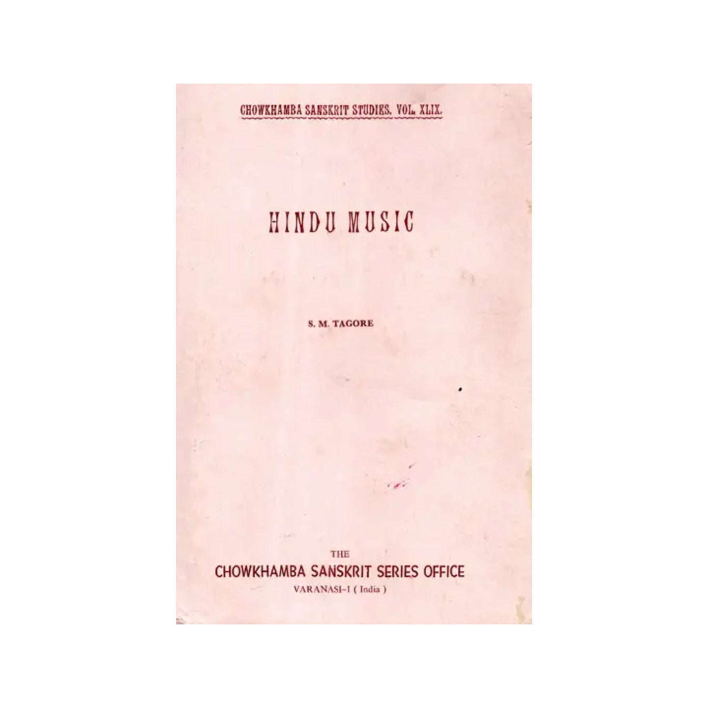 Hindu Music (An Old And Rare Book) - Totally Indian