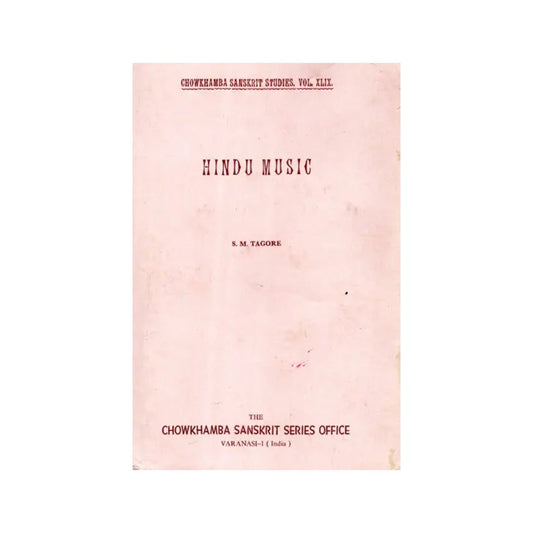 Hindu Music (An Old And Rare Book) - Totally Indian