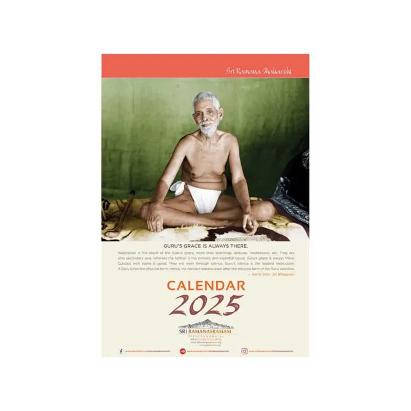 Sri Raman Maharshi (Calendar 2025) - Totally Indian