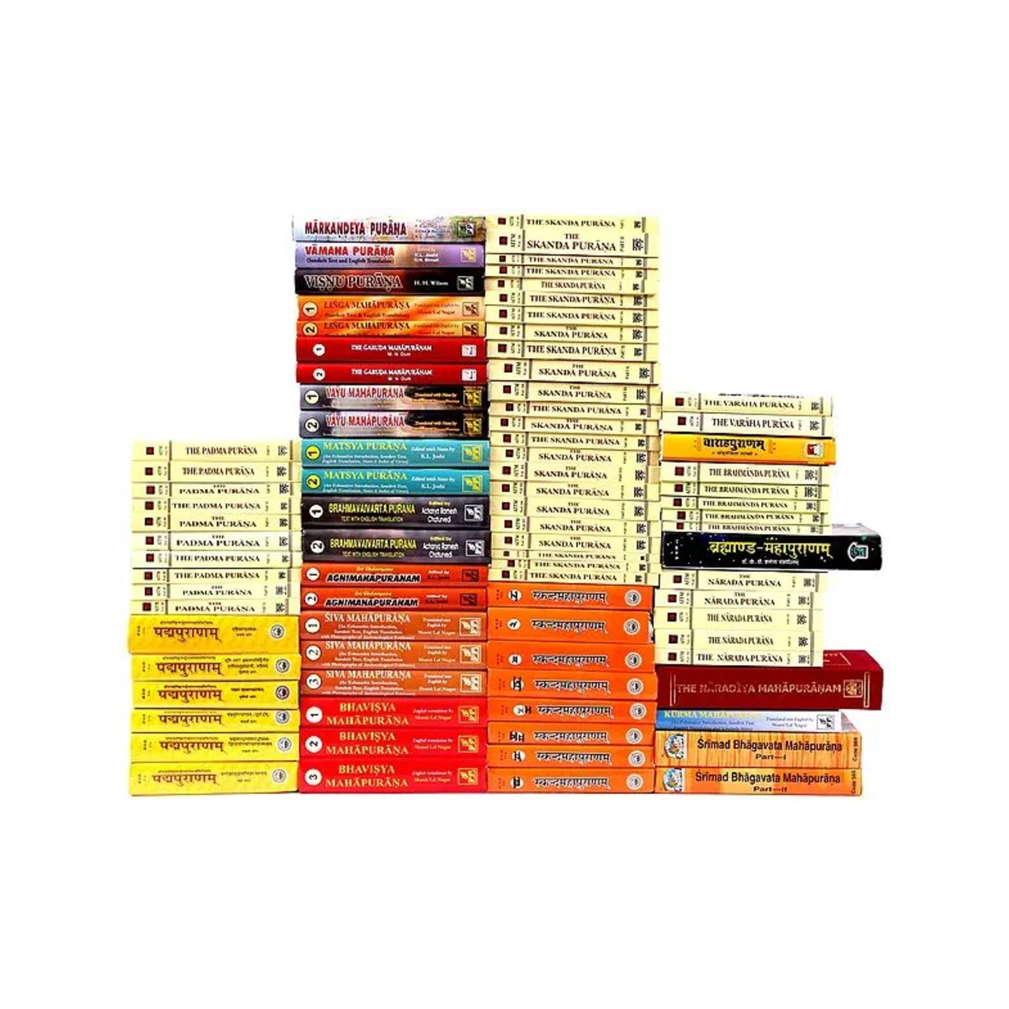 Complete 18 Puranas (Set Of 86 Books): Sanskrit Text And English Translation - Totally Indian