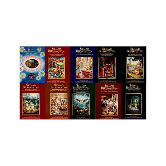 Srimad Bhagavatam: 1 To 10 Cantos (Set Of 10 Books) - Totally Indian