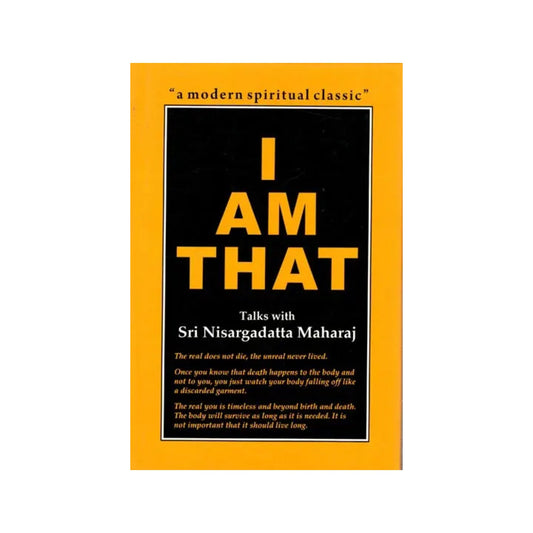 I Am That Talks With Sri Nisargadatta Maharaj - Totally Indian