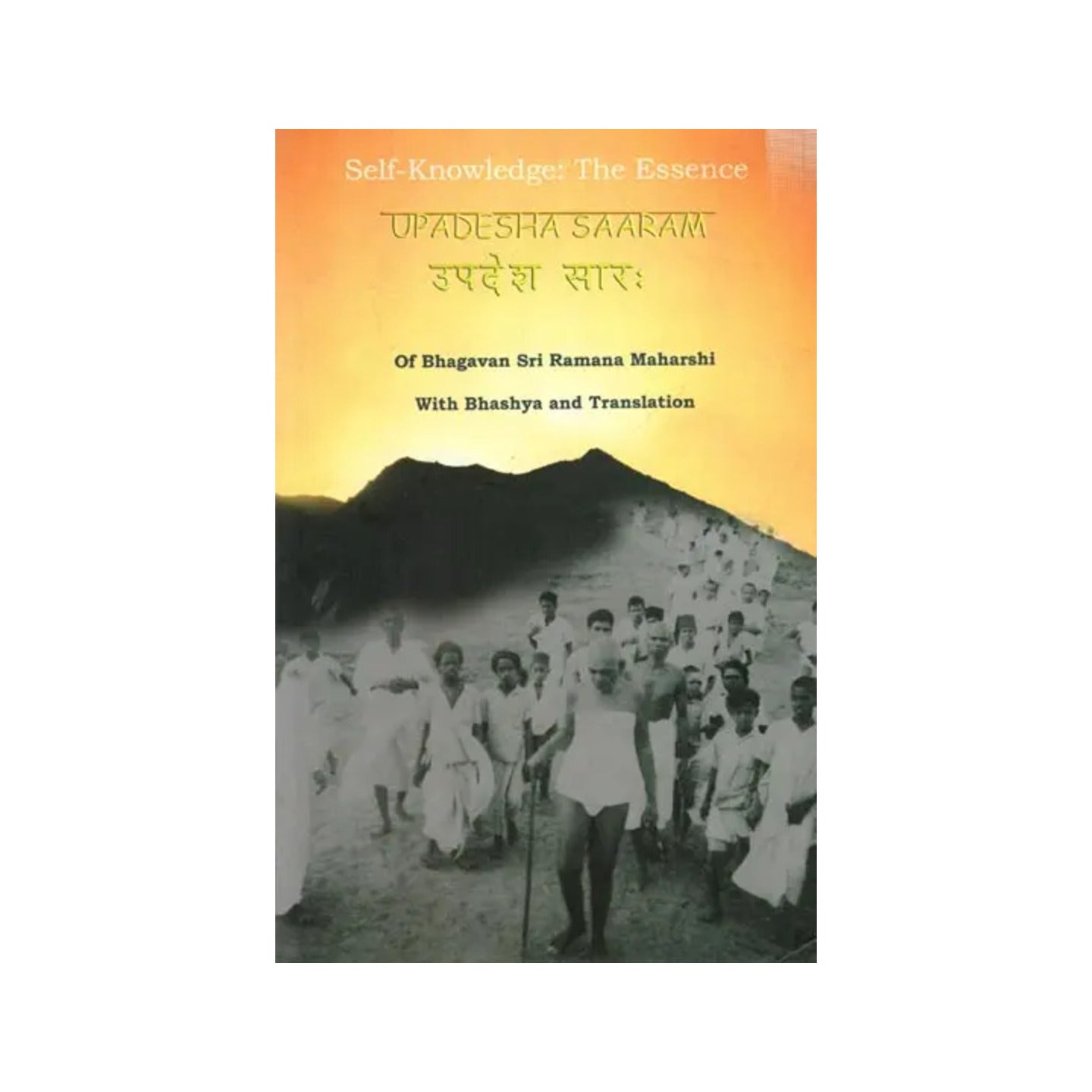 उपदेश सार: Self-knowledge: The Essence Upadesha Saaram (Of Bhagavan Sri Ramana Maharshi With Bhashya And Translation With Hindi And Sanskrit Commentary) - Totally Indian