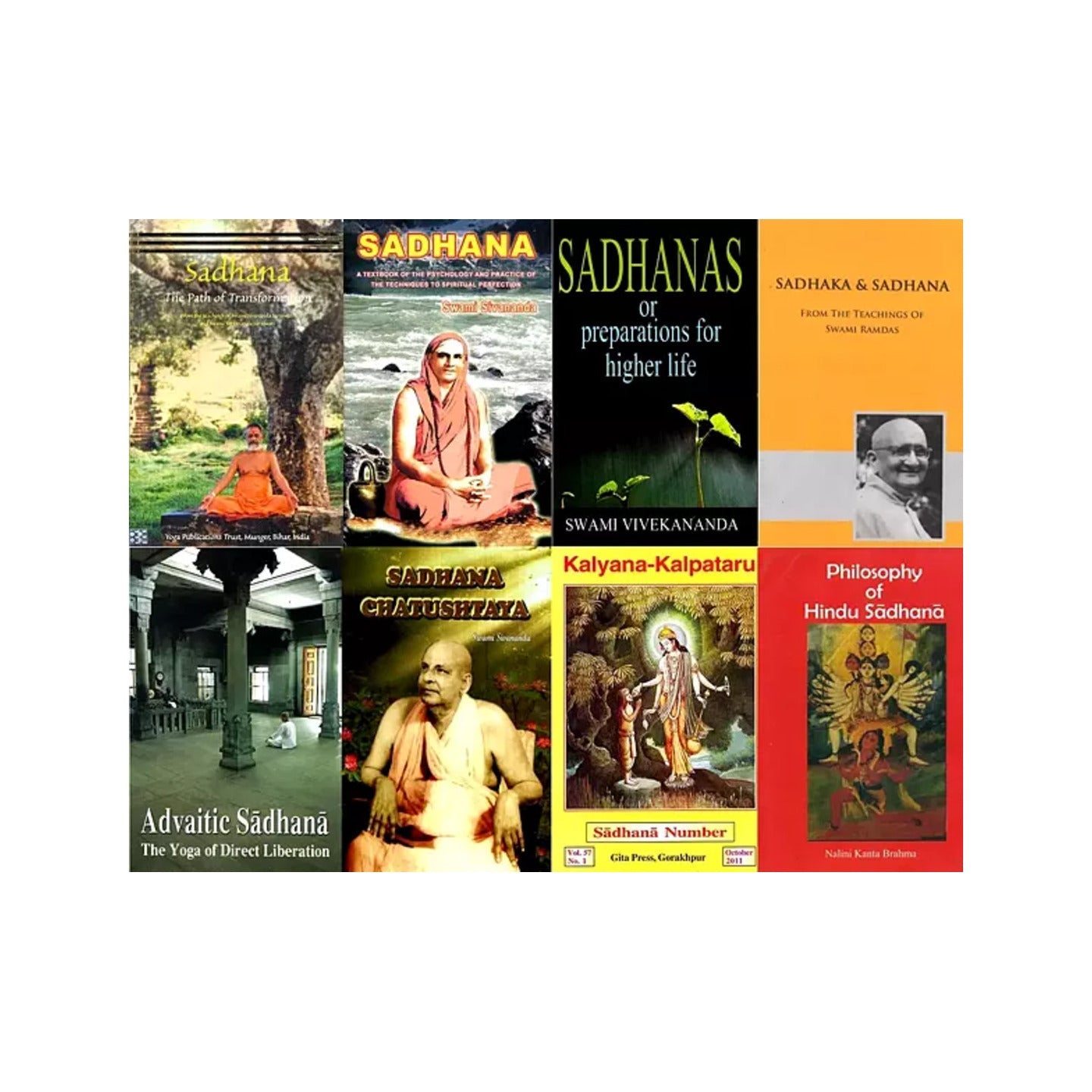 Sadhana: The Path Of Transformation To A Higher Life (Set Of 8 Books) - Totally Indian