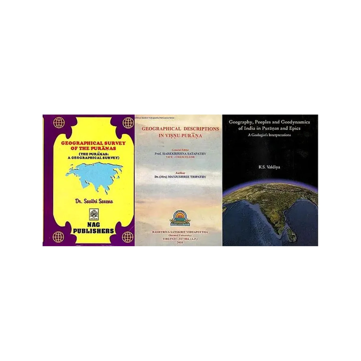 Geography In The Puranas (Set Of 3 Books) - Totally Indian