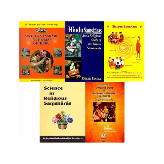 The Sixteen Hindu Samskaras (Set Of 5 Books) - Totally Indian