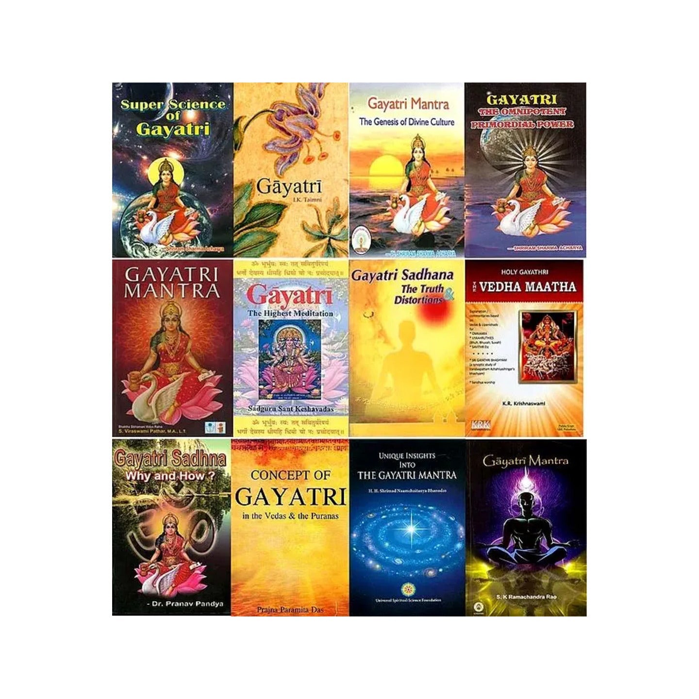 Gayatri Mantra: Meaning And Sadhana (Set Of 12 Books) - Totally Indian