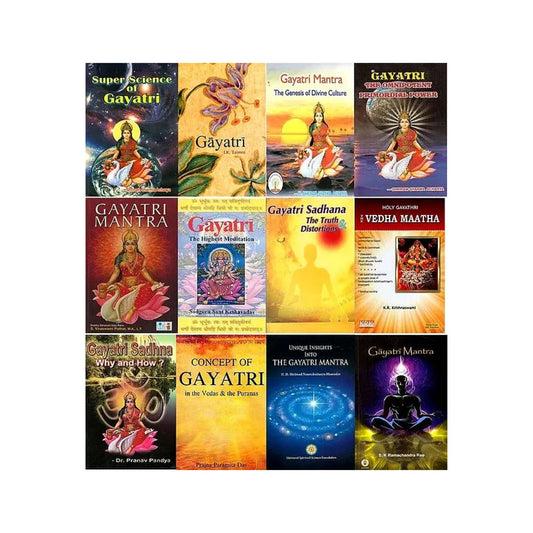 Gayatri Mantra: Meaning And Sadhana (Set Of 12 Books) - Totally Indian