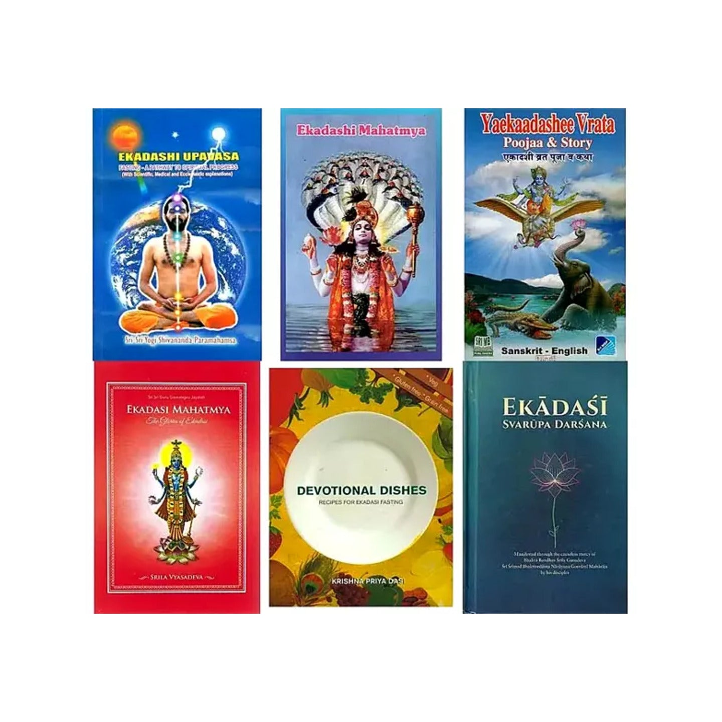 Five Books On Ekadasi And Its Fasting (Set Of 6 Books) - Totally Indian