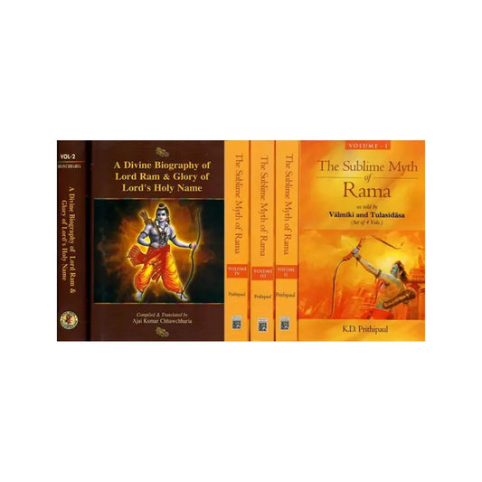 Two Big, Multi-volume Biographies Of Bhagawan Rama (Set Of 6 Books) - Totally Indian