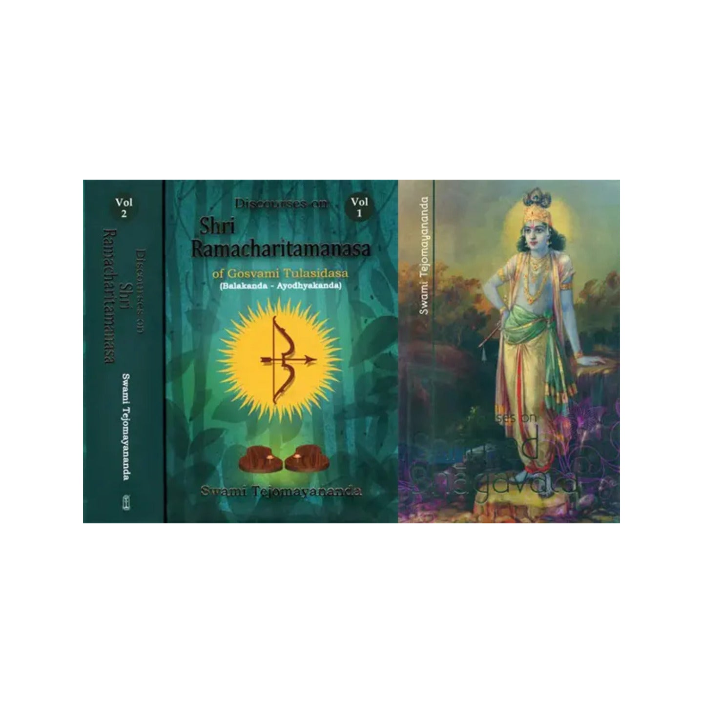 Swami Tejomayananda's Discourses On Shrimad Bhagavatam And Shri Ramacharitamanas (Ramacharitamanasa) (Set Of 3 Books): Tulsidas Ramayana - Totally Indian