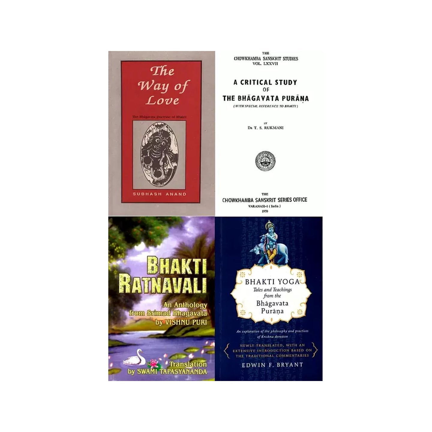 Srimad Bhagavatam And Bhakti (Set Of 4 Books) - Totally Indian