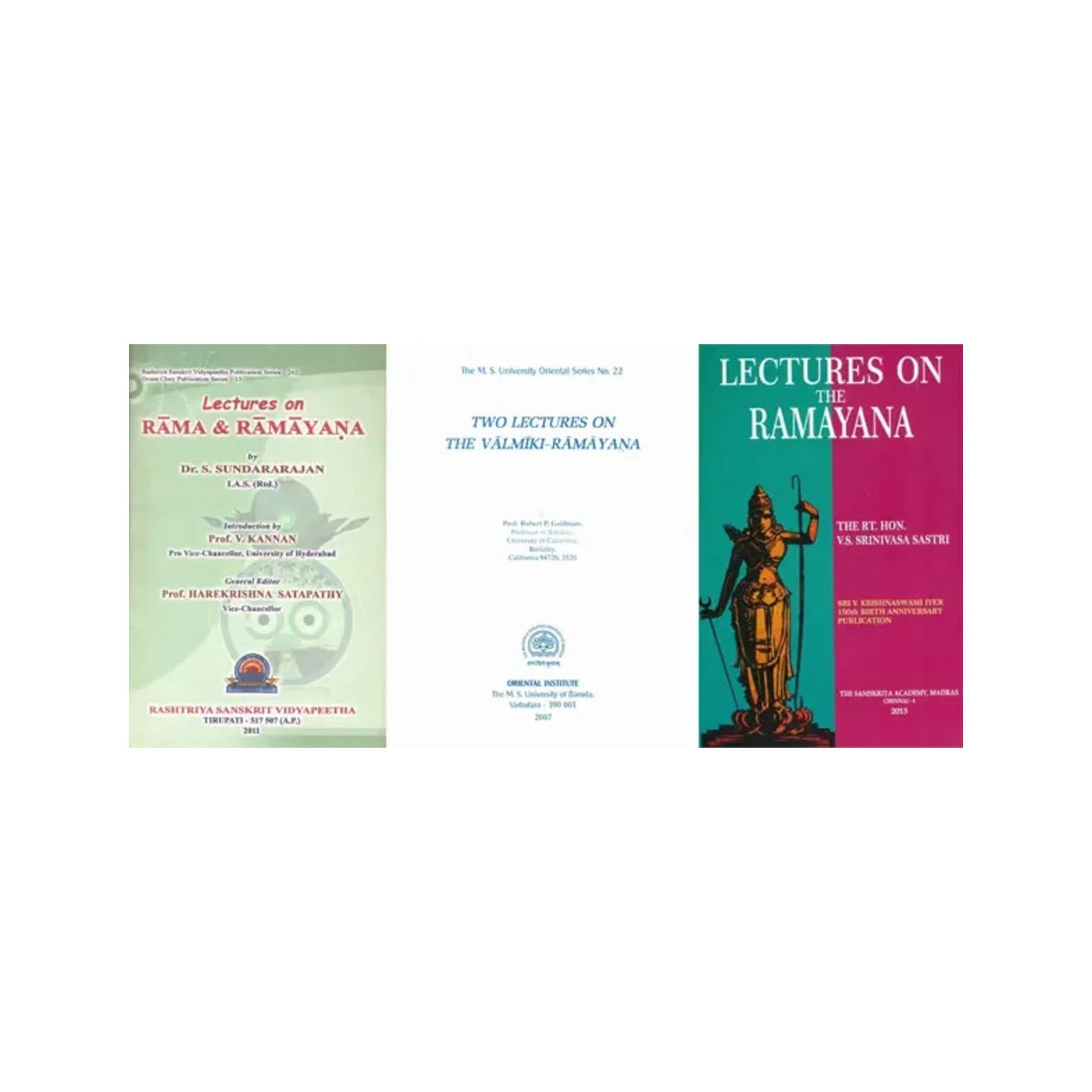 Lectures On Valmiki Ramayana (Set Of 3 Books) - Totally Indian