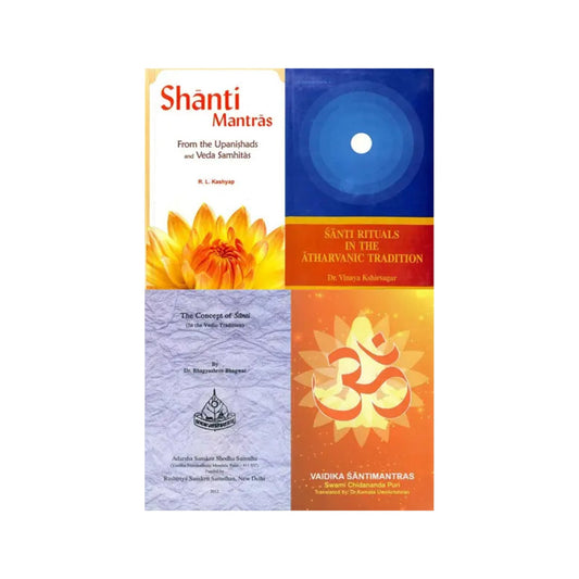 Shanti Mantras In The Vedas (Set Of 4 Books) - Totally Indian