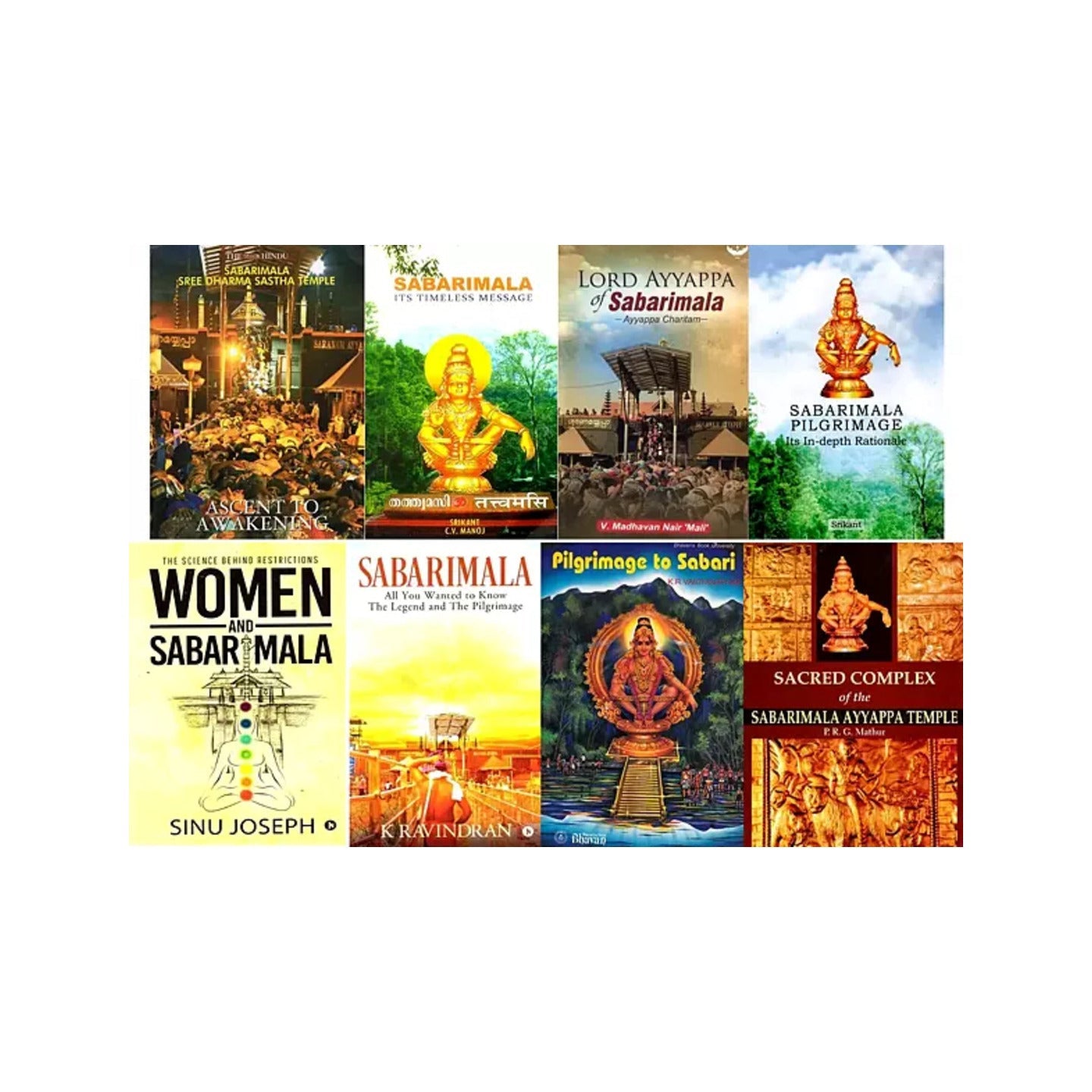 Temple Of Sabarimala And Its Pilgrimage (Set Of 8 Books) - Totally Indian