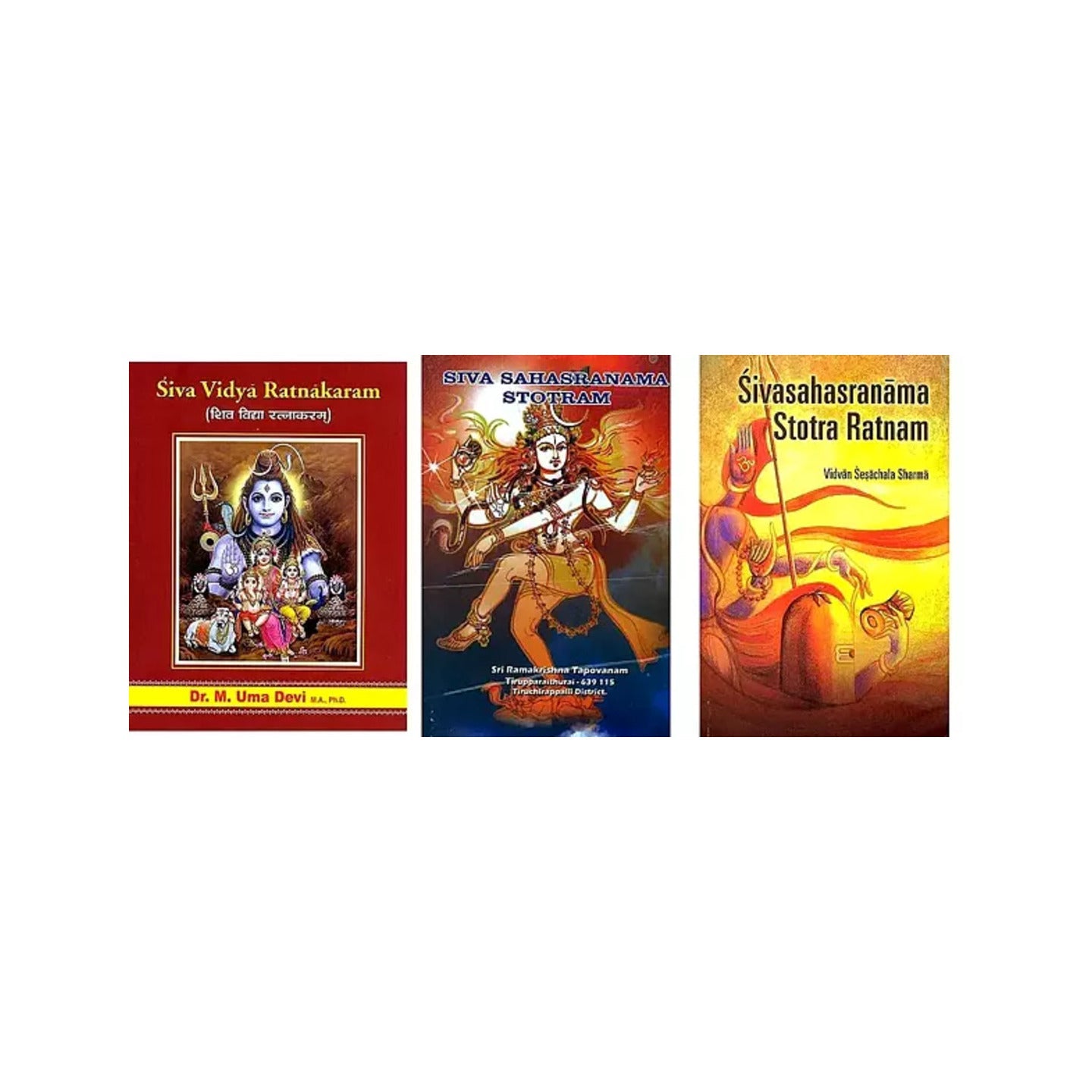 Three Commentaries On Siva Sahasranama (Thousand Names Of Lord Shiva) - Totally Indian