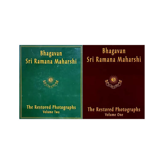 Bhagavan Sri Ramana Maharshi: The Restored Photographs (Set Of 2 Volumes) - Totally Indian