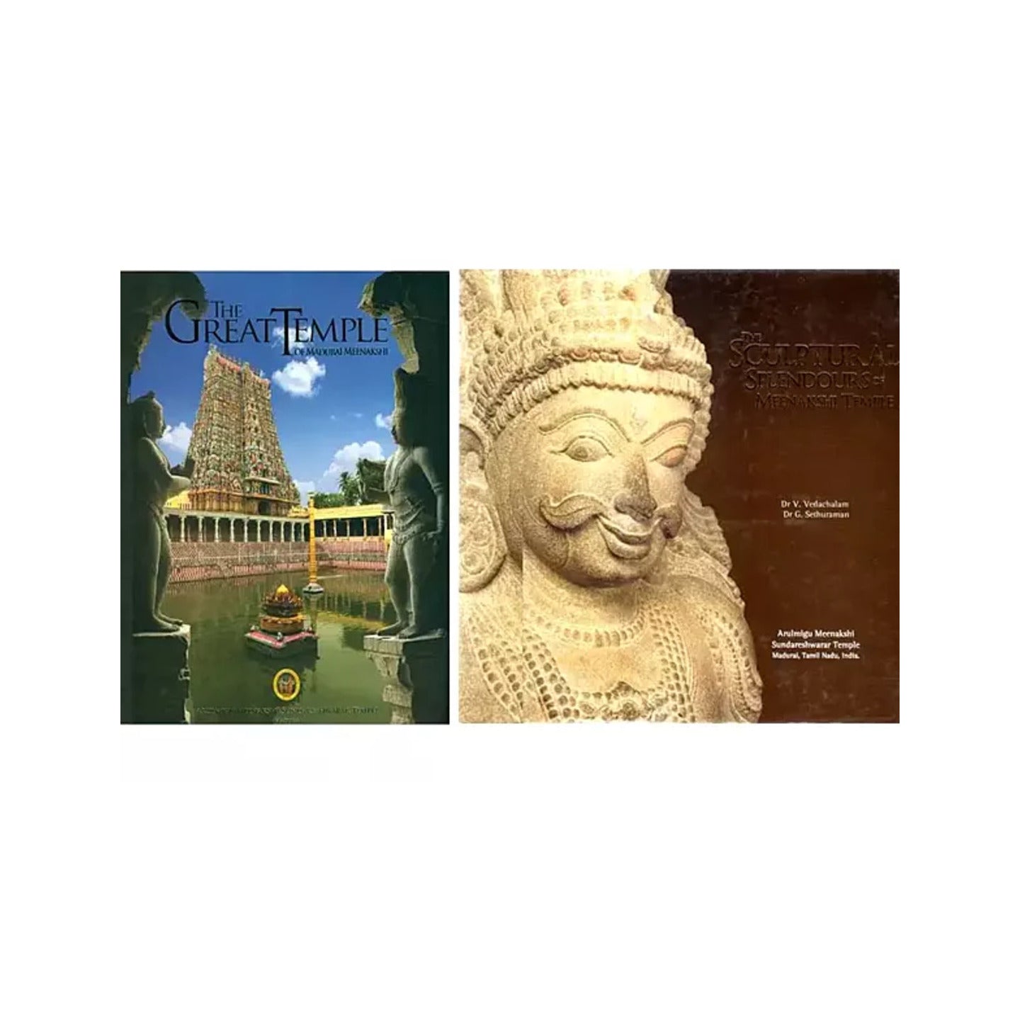 The Great Temple Of Madurai Meenakshi (Set Of 2 Books) - Totally Indian