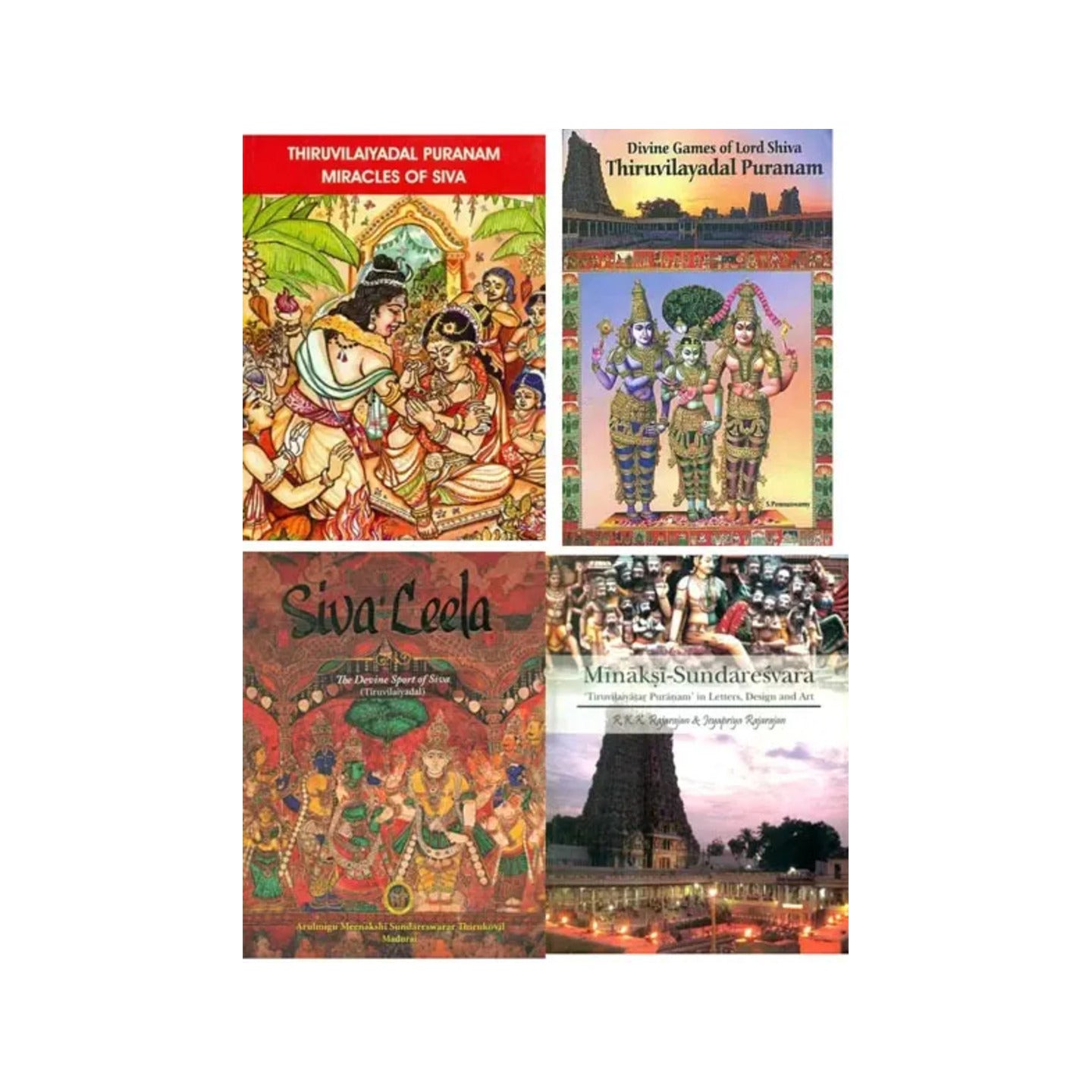 Thiruvilayadal Puranam: Divine Games Of Lord Shiva (Set Of 4 Books) - Totally Indian