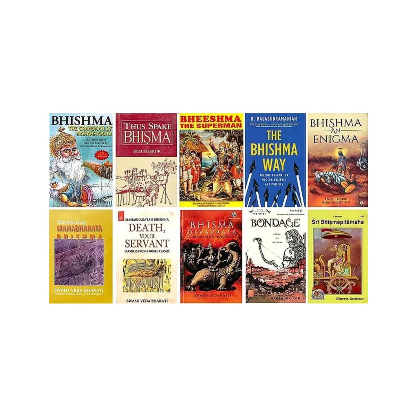 Books On Bhishma (Set Of 10 Books) - Totally Indian