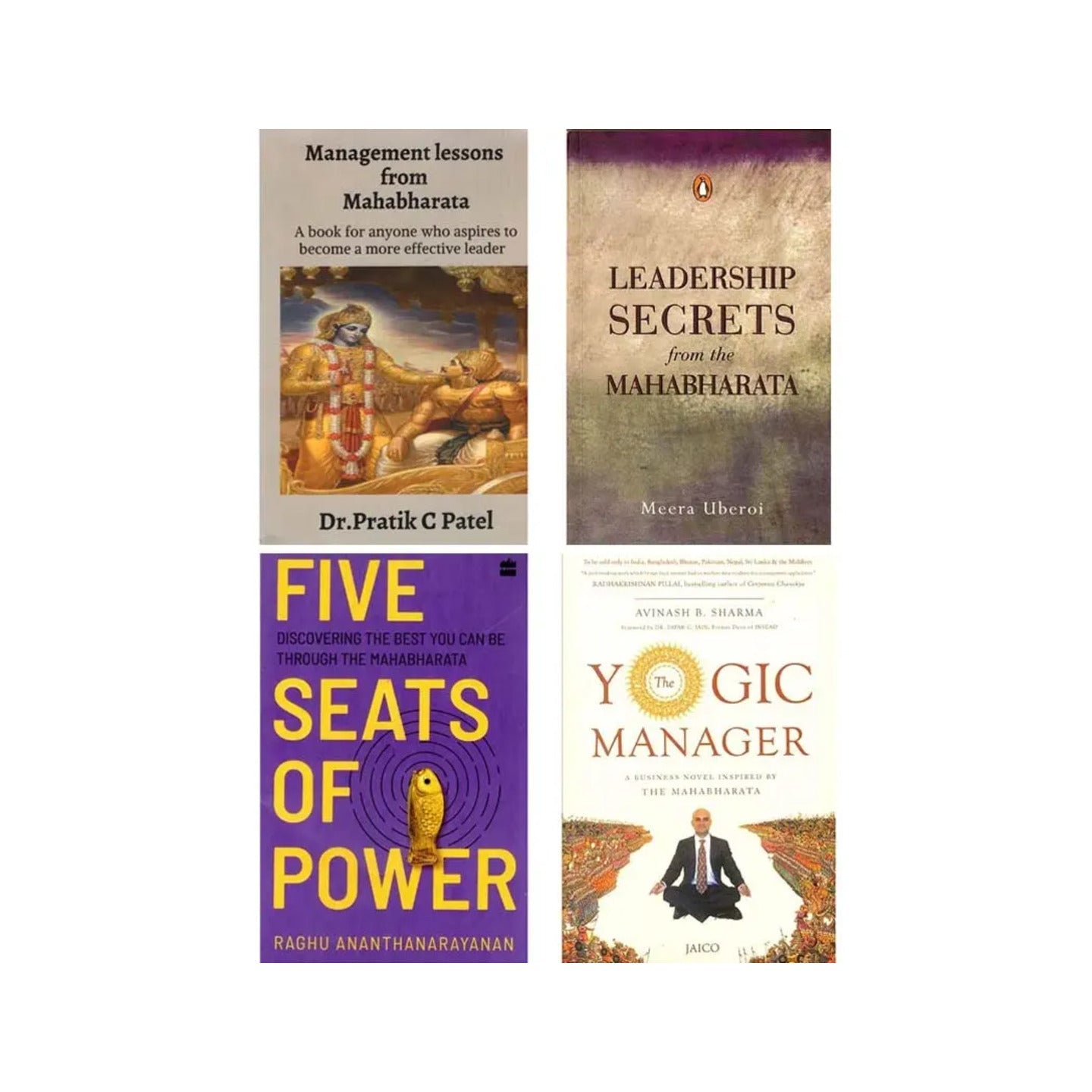 Management And Leadership From The Mahabharata (Set Of 4 Books) - Totally Indian