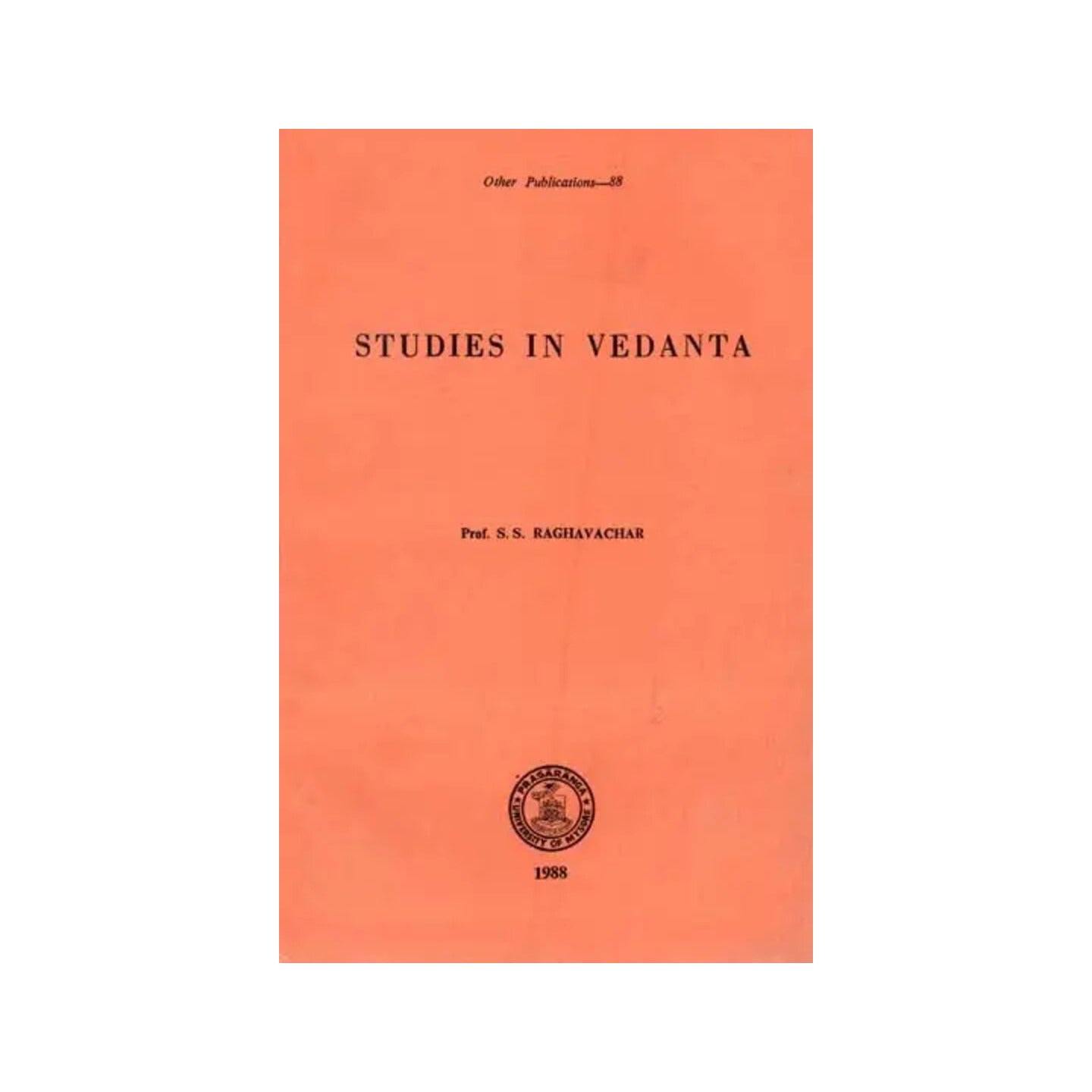 Studies In Vedanta (An Old And Rare Book) - Totally Indian