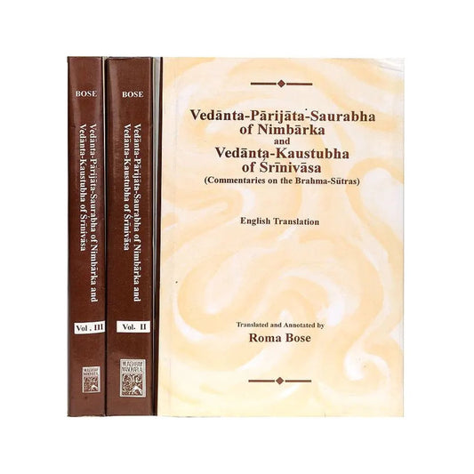 Vedanta-parijata-saurabha Of Nimbarka And Vedanta-kaustubha Of Srinivasa: Commentaries On The Brahma-sutras (3 Volumes) - Totally Indian