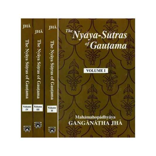 The Nyaya-sutras Of Gautama: With The Bhasya Of Vatsyayana And The Vartika Of Uddyotakara ( Set Of 4 Volumes) - Totally Indian