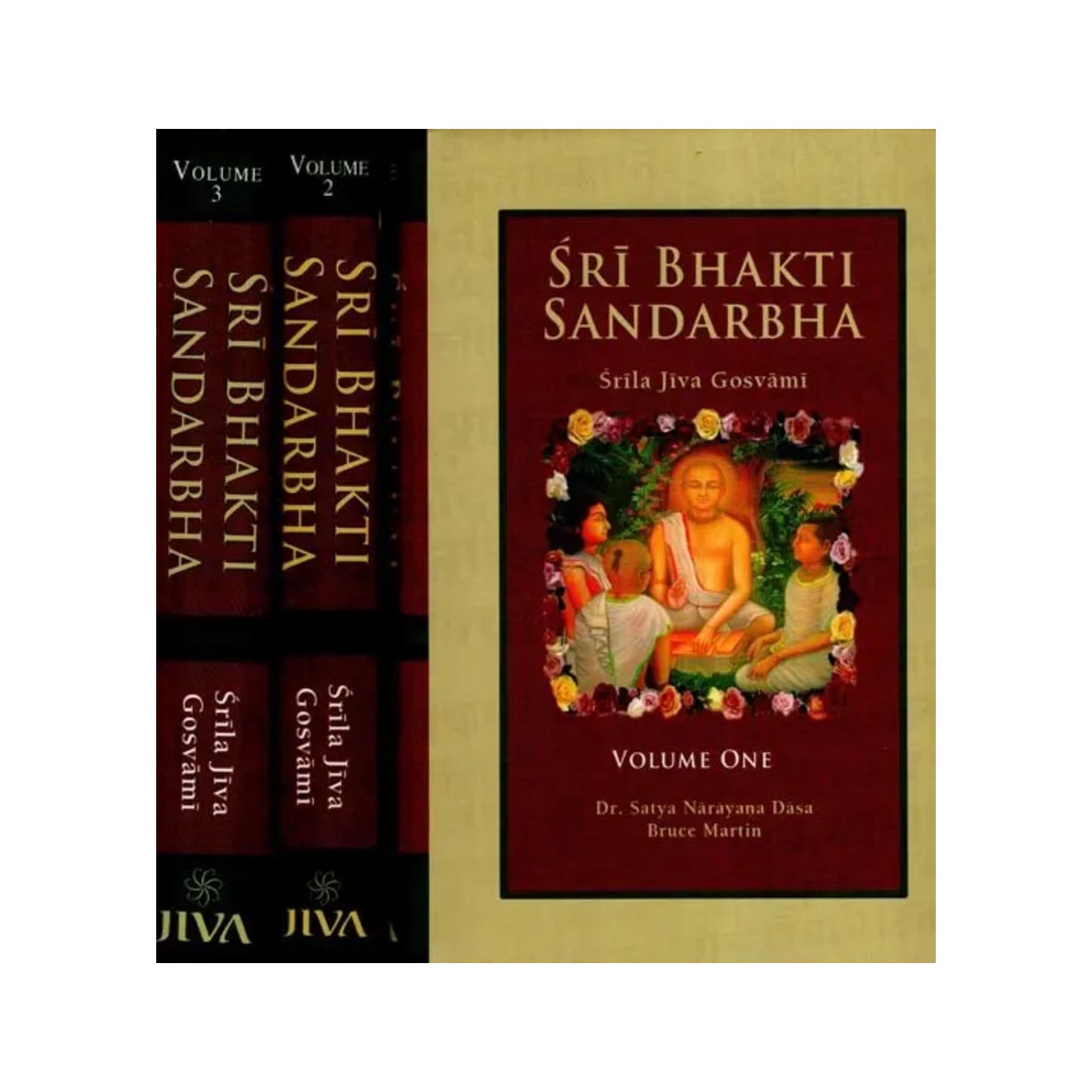 Sri Bhakti Sandarbha -the Fifth Book Of The Sri Bhagavata-sandarbhah Also Known As Sri Sat-sandarbhah By Srila Jiva Gosvami Prabhupada (Sanskrit Text, Roman Transliteration And English Translation) (Set Of 3 Volume) - Totally Indian