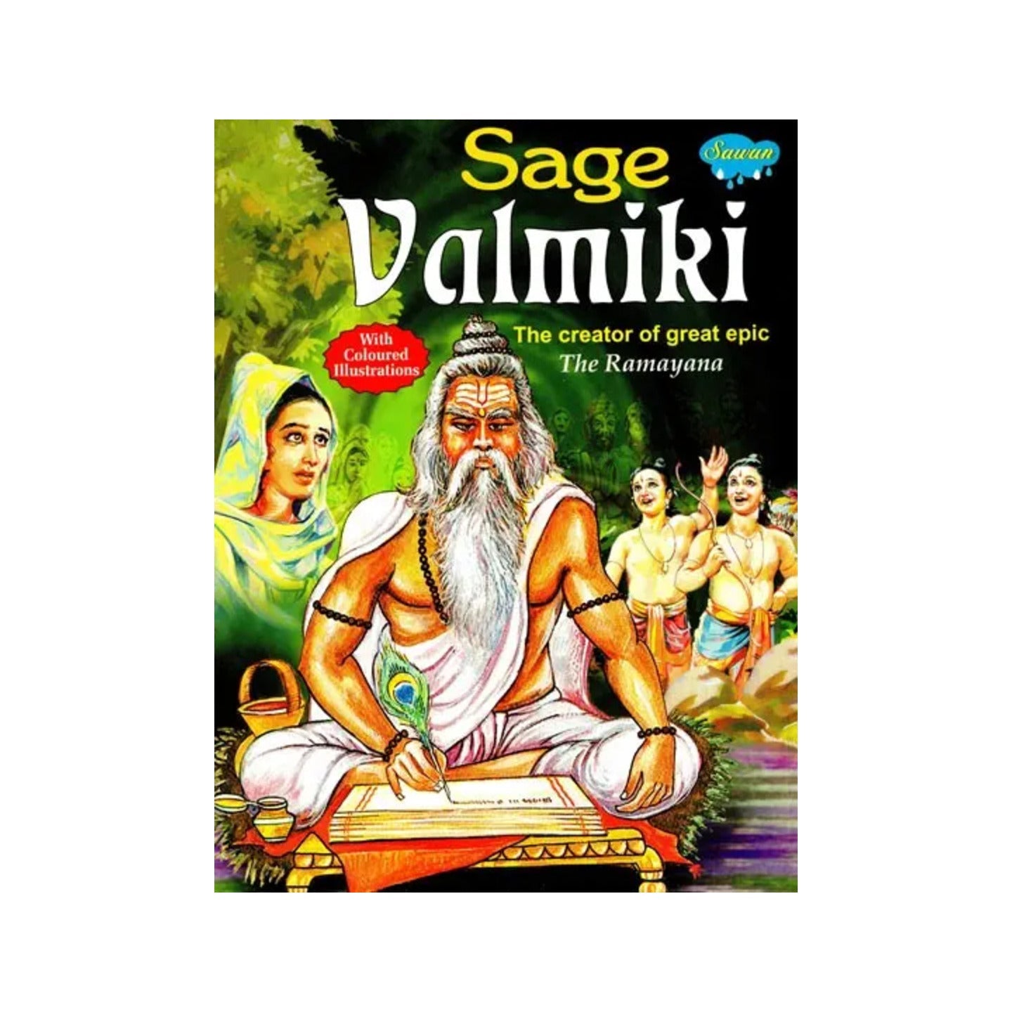 Sage Valmiki: The Creator Of Great Epic The Ramayana (In Color) - Totally Indian