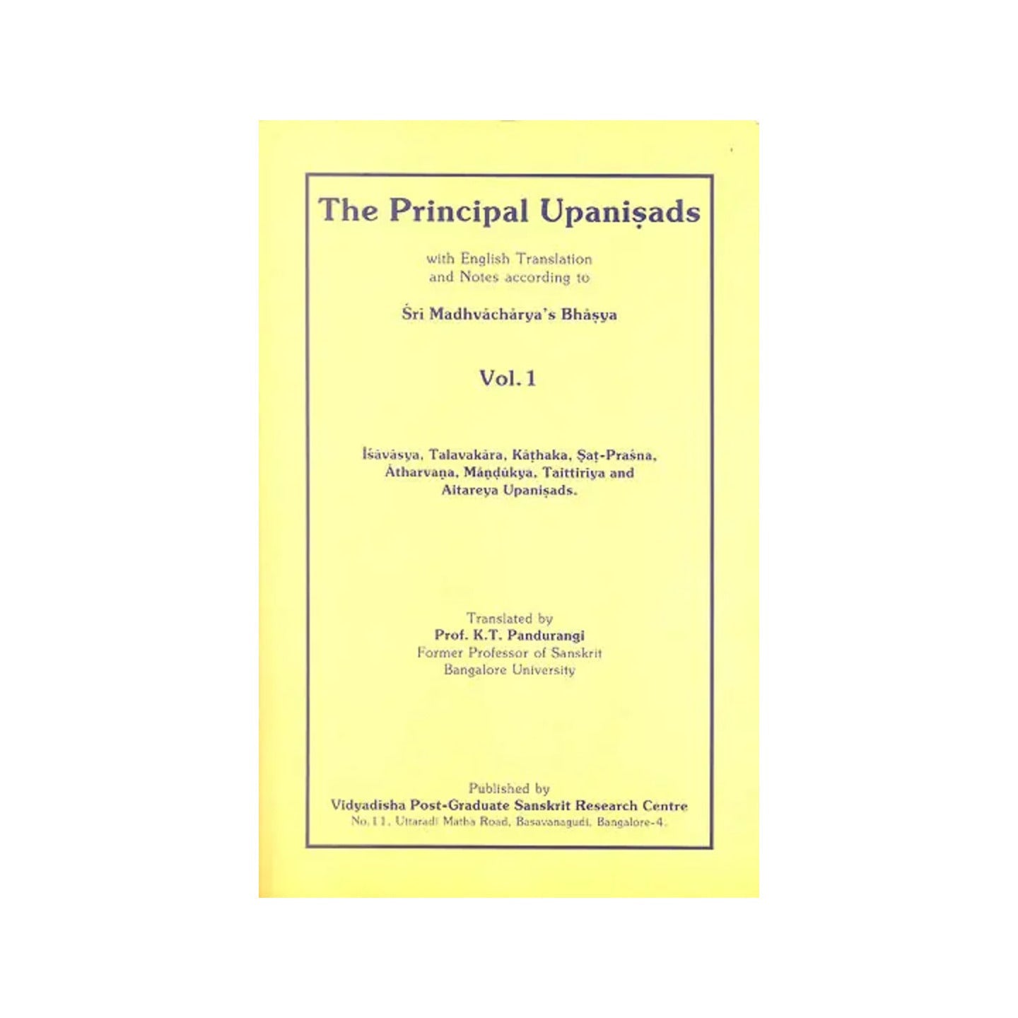 The Principal Upanisads (Volume I) - Totally Indian