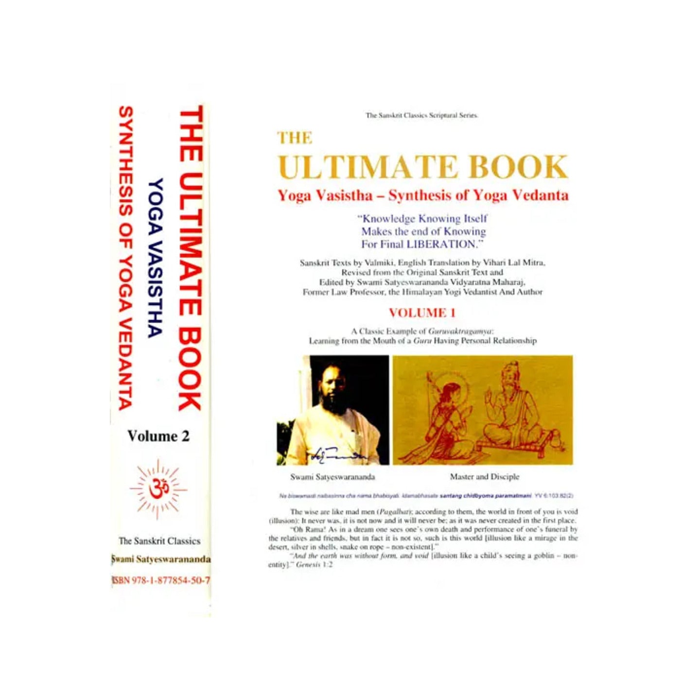 The Ultimate Book (Yoga Vasistha- Synthesis Of Yoga Vedanta)(Set Of 2 Volumes) - Totally Indian