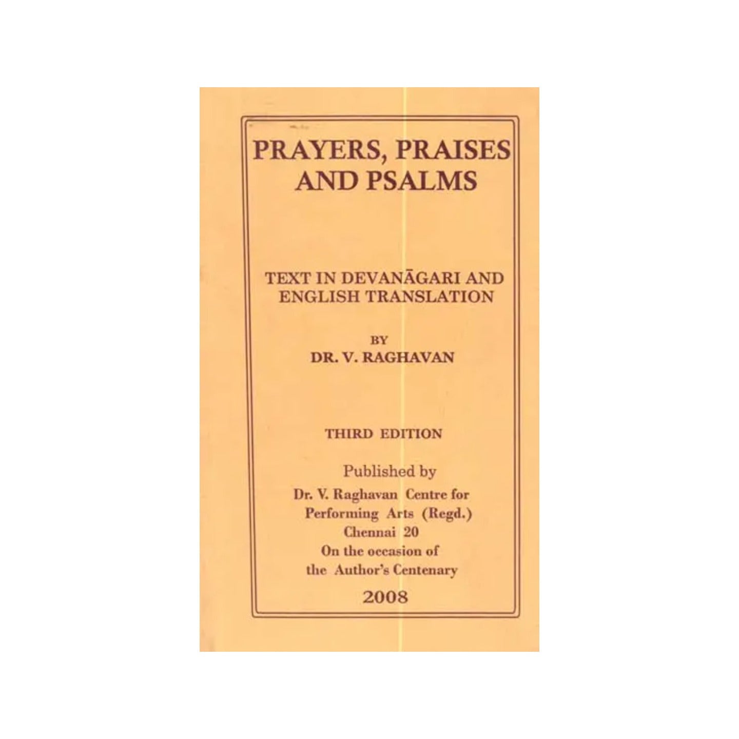 Prayers, Praises And Psalms (Text In Devnagari And English Translation) - Totally Indian