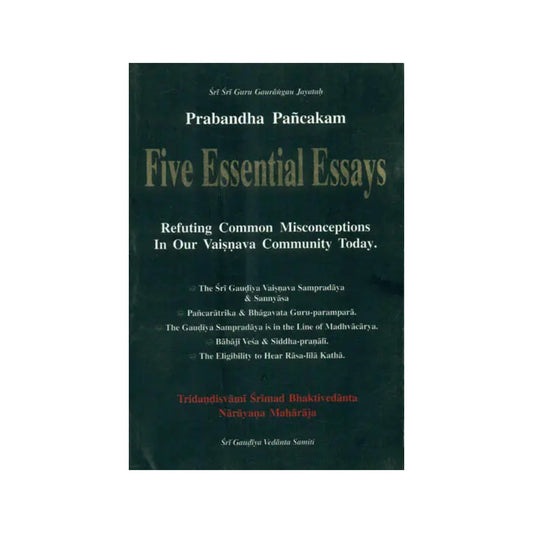 Prabandha Pancakam: Five Essential Essays (Refuting Common Misconceptions In Our Vaisnava Community Today) (An Old And Rare Book) - Totally Indian