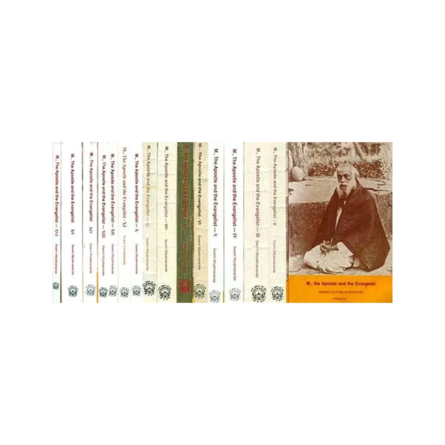 M., The Apostle And The Evangelist (A Continuation Of M.'s Sri Sri Ramakrishna Kathamrita, A Guide To Indian Culture And Self Knowledge) (Set Of 16 Volumes) - Totally Indian