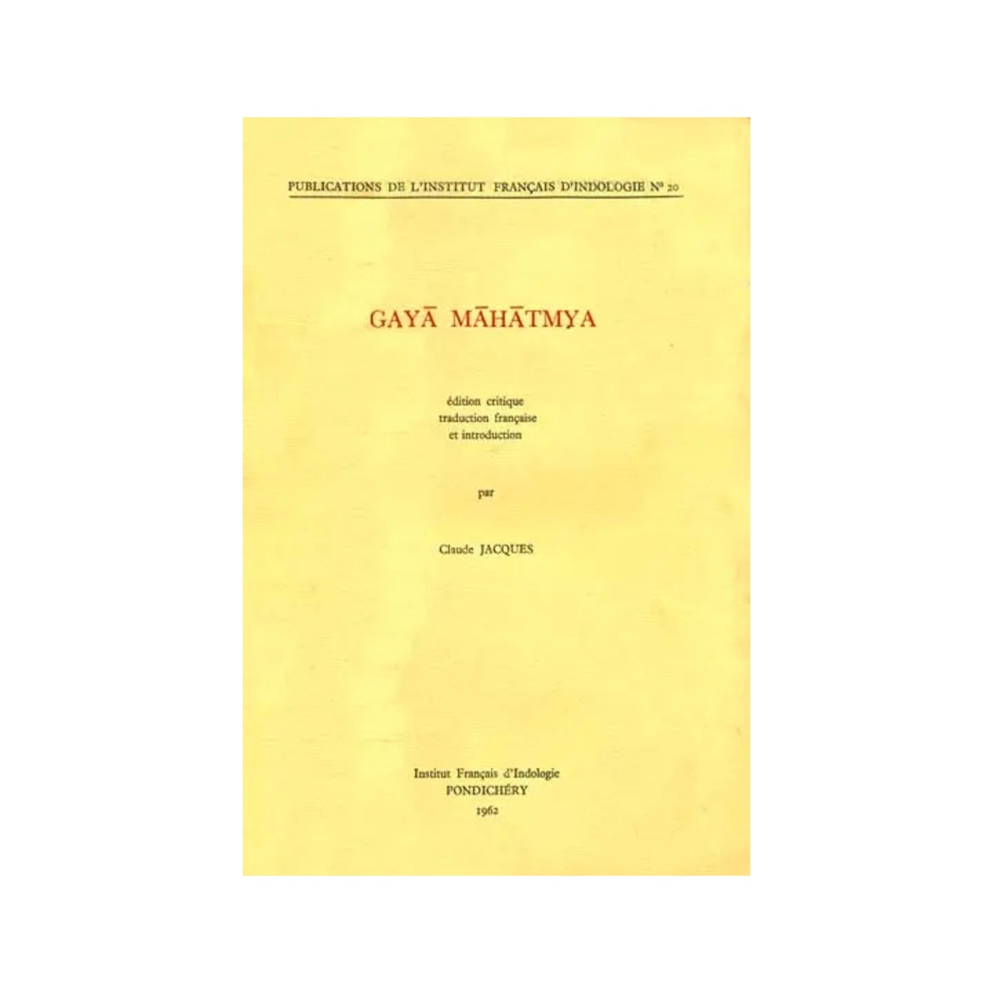 Gaya Mahatmya (An Old And Rare Book) - Totally Indian