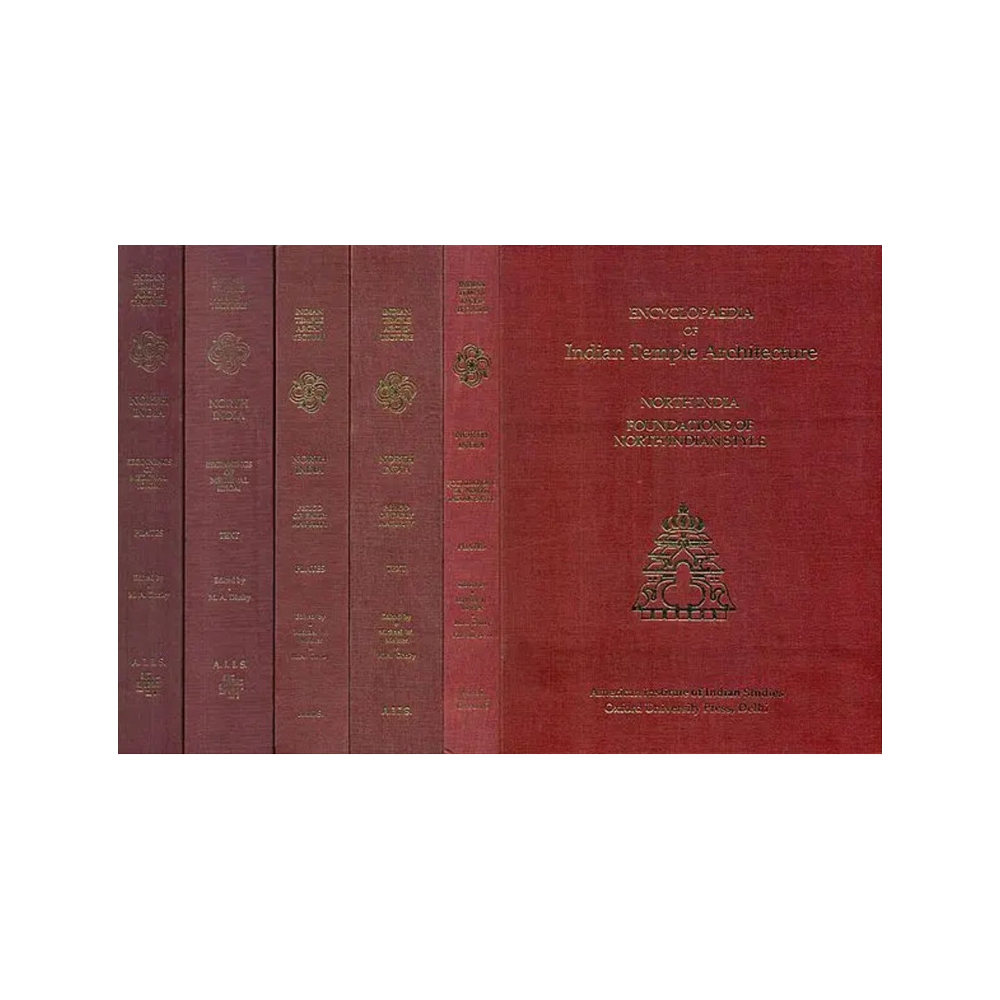 Encyclopaedia Of Indian Temple Architecture - North India Foundations Of North Indian Style, Period Of Early Maturity And Beginning Of Medieval Idiom (Set Of 6 Books) - An Old And Rare Books - Totally Indian