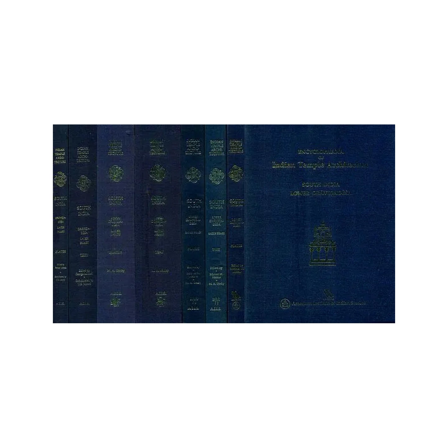 Encyclopaedia Of Indian Temple Architecture - South India Lower Dravidadesa, Upper Dravidadesa Early Phase, Upper Dravidadesa Later Phase, Dravidadesa Later Phase (Set Of 8 Books) - An Old And Rare Books - Totally Indian