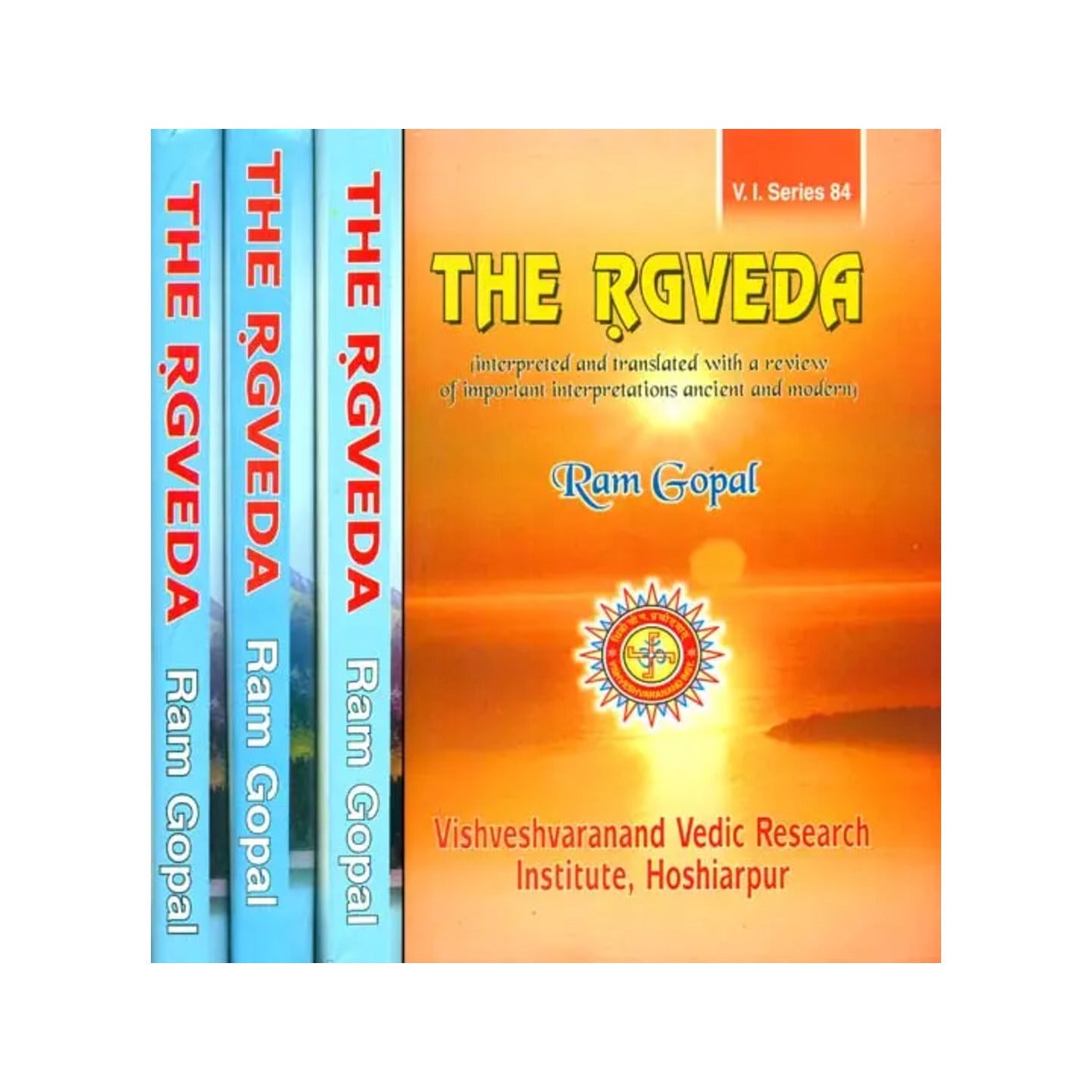 The Rgveda: Mandals 1 To 6 - Interpreted And Translated With A Review Of Important Interpretations Ancient And Modern (Set Of 4 Volumes) - Totally Indian