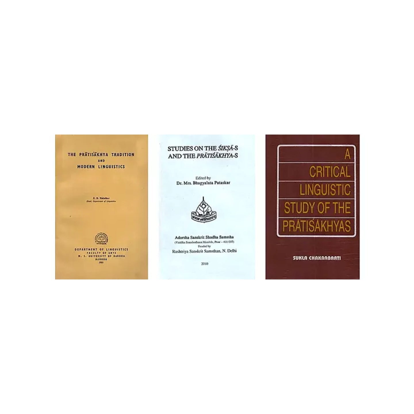 Studies On Pratisakhyas (Set Of 3 Books) - Totally Indian