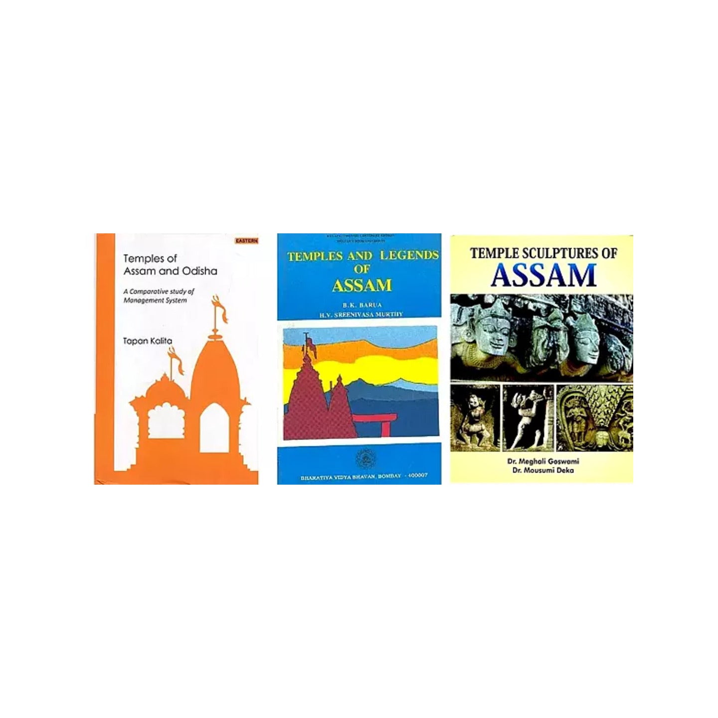 Temples Of Assam (Set Of 3 Books) - Totally Indian