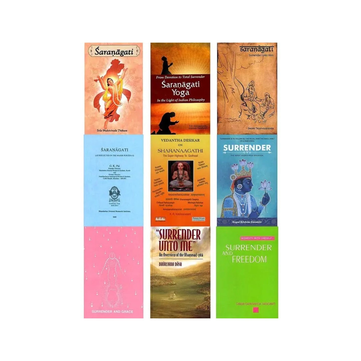 Books On Saranagati (Surrender To God, Set Of 9 Books) - Totally Indian