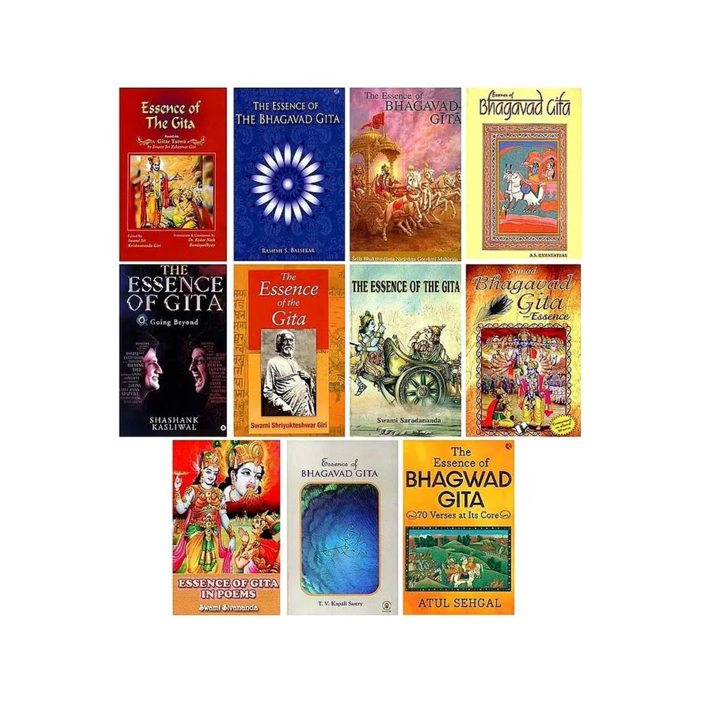 Essence Of The Bhagawad Gita (Set Of 11 Books) - Totally Indian