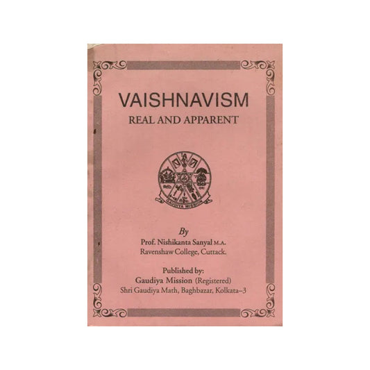 Vaishnavism- Real And Apparent (An Old And Rare Book) - Totally Indian