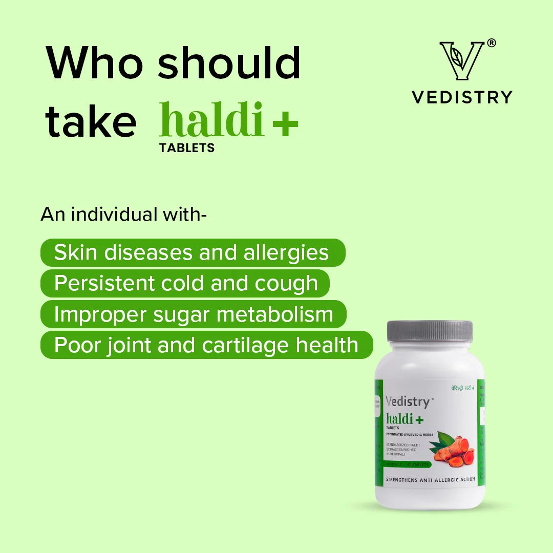 Vedistry Haldi+ Tablets - Totally Indian