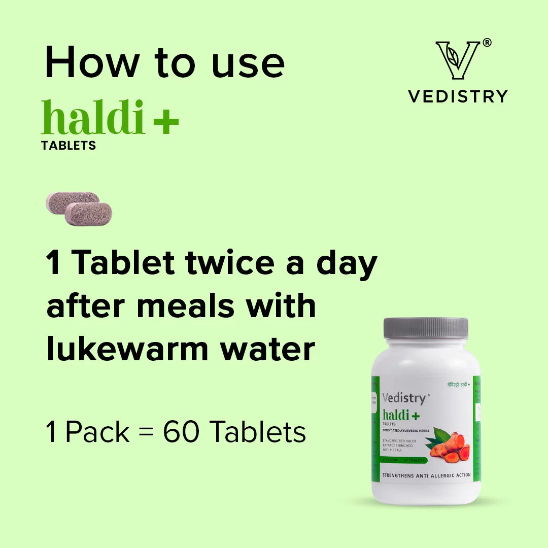 Vedistry Haldi+ Tablets - Totally Indian