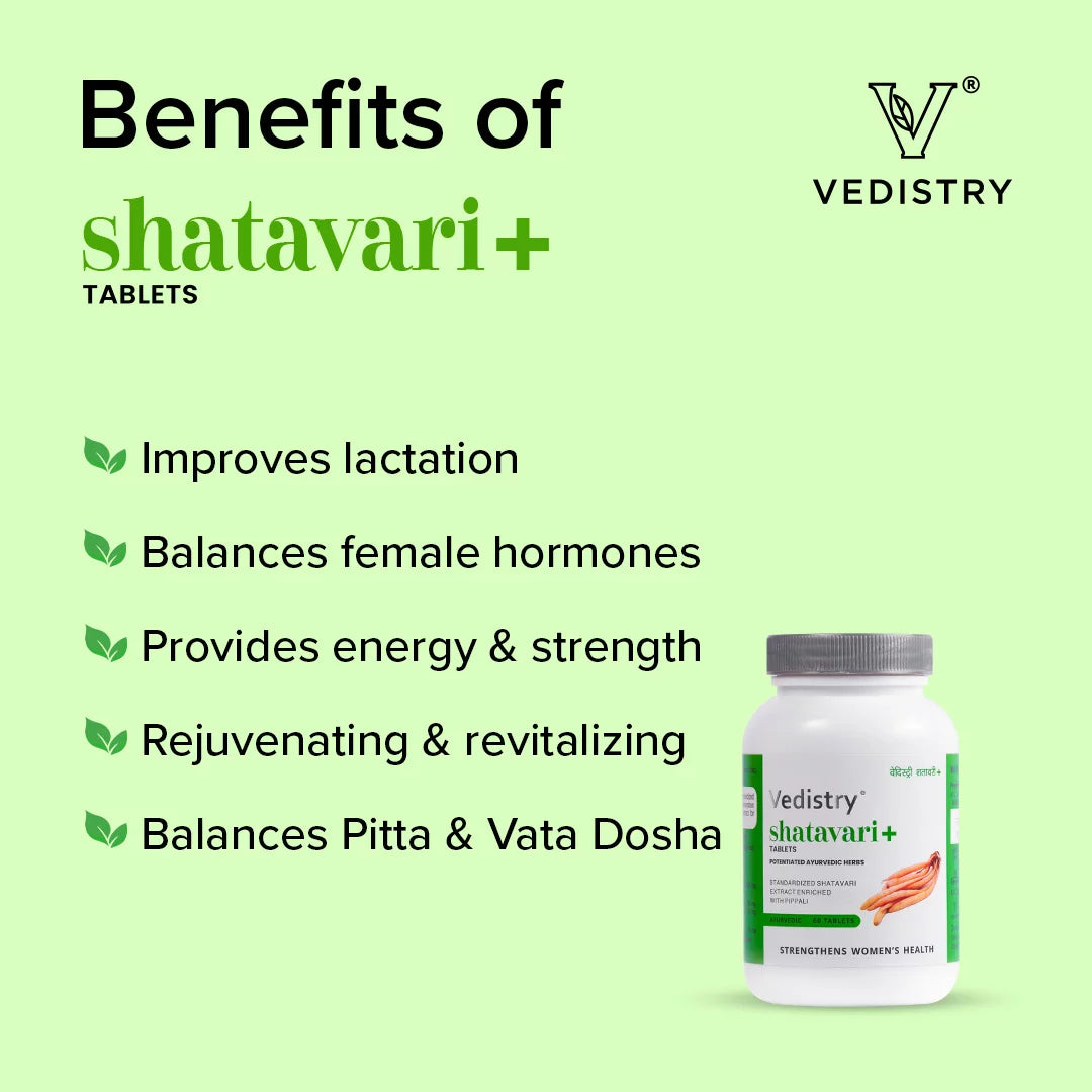 Vedistry Shatavari+ Tablets - Totally Indian