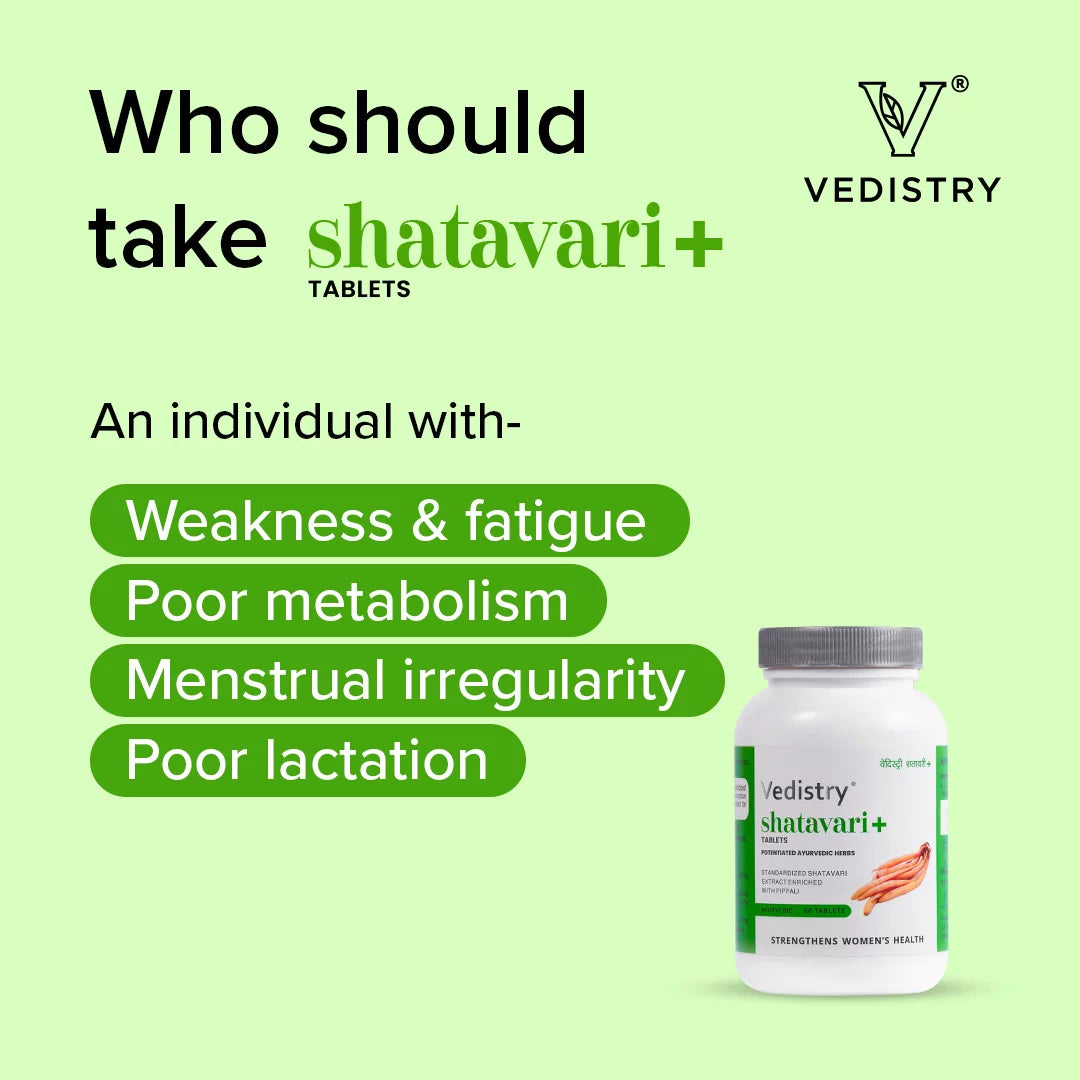 Vedistry Shatavari+ Tablets - Totally Indian