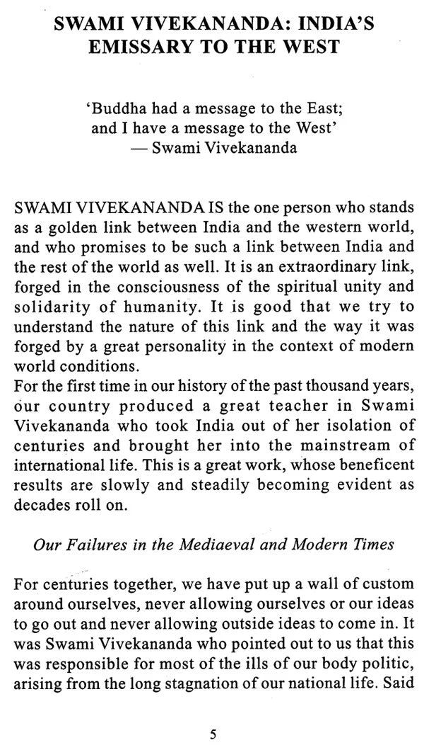 Swami Vivekananda India’s Emissary To the West - Totally Indian