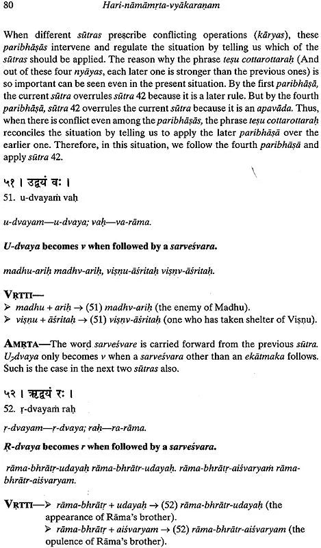 Hari Namamrta Vyakaranam - Learn Sanskrit Grammar Through the Names of Krishna (Set of 2 Volumes) - Totally Indian